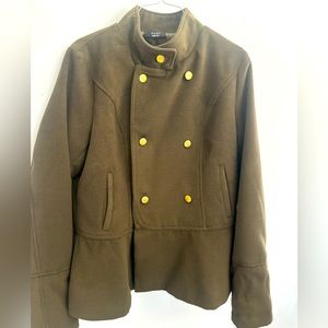 VICI Collection Green Crop S Military Style Jacket EUC